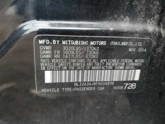 2015 Mitsubishi Mirage DE