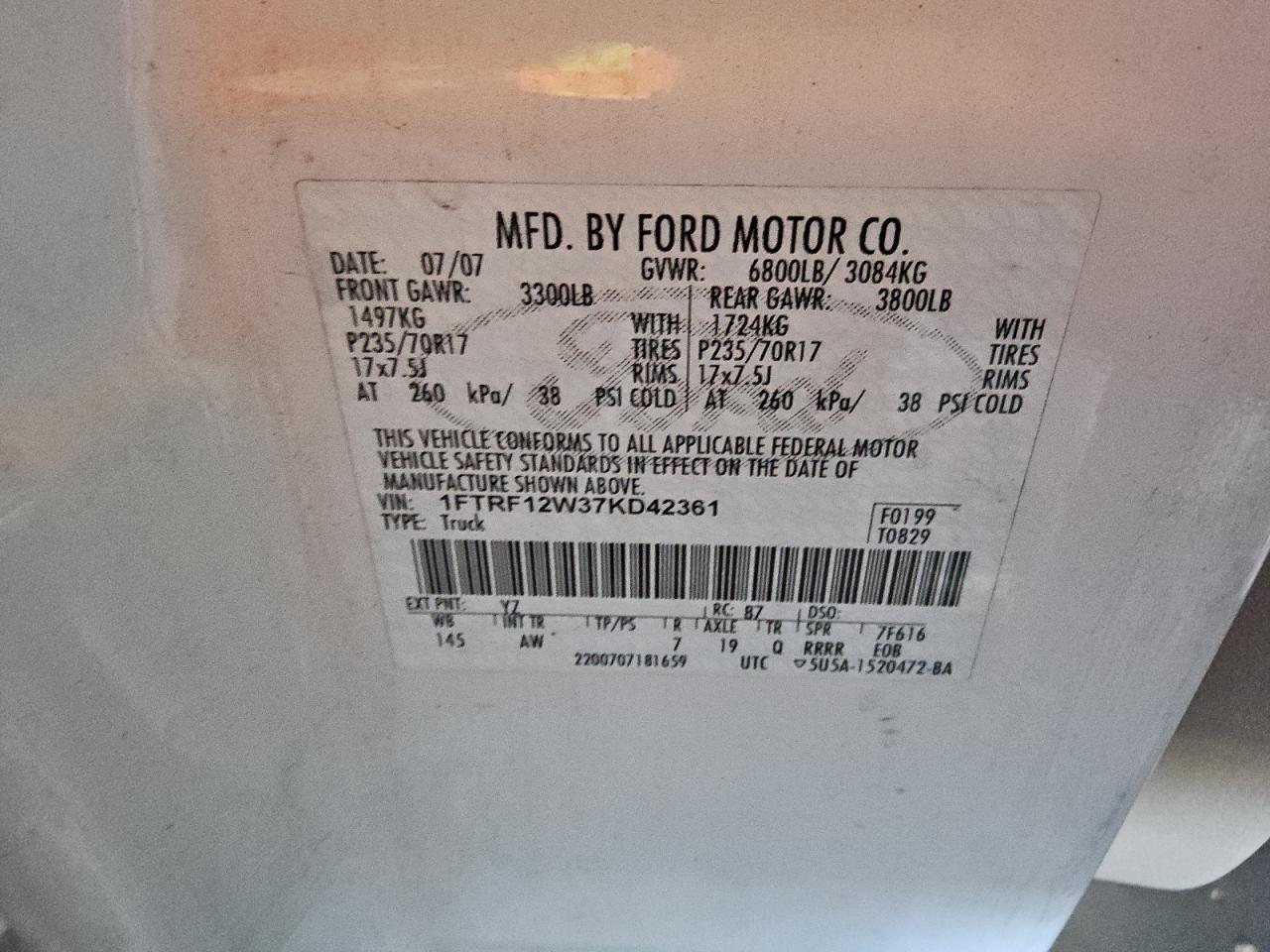 2007 Ford F150