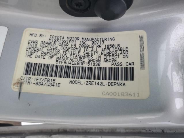 2013 Toyota Corolla Base