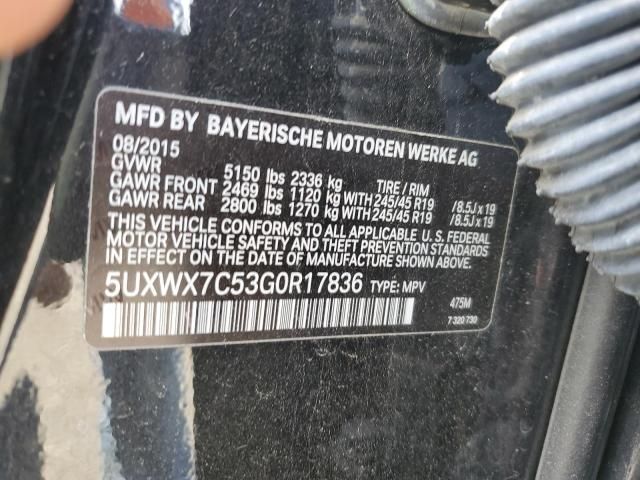 2016 BMW X3 XDRIVE35I