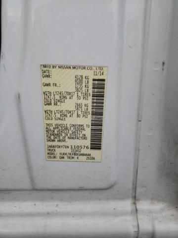2014 Nissan NV 1500