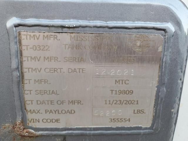 2022 Missisippi 2022 Mississippi Tank Trailer