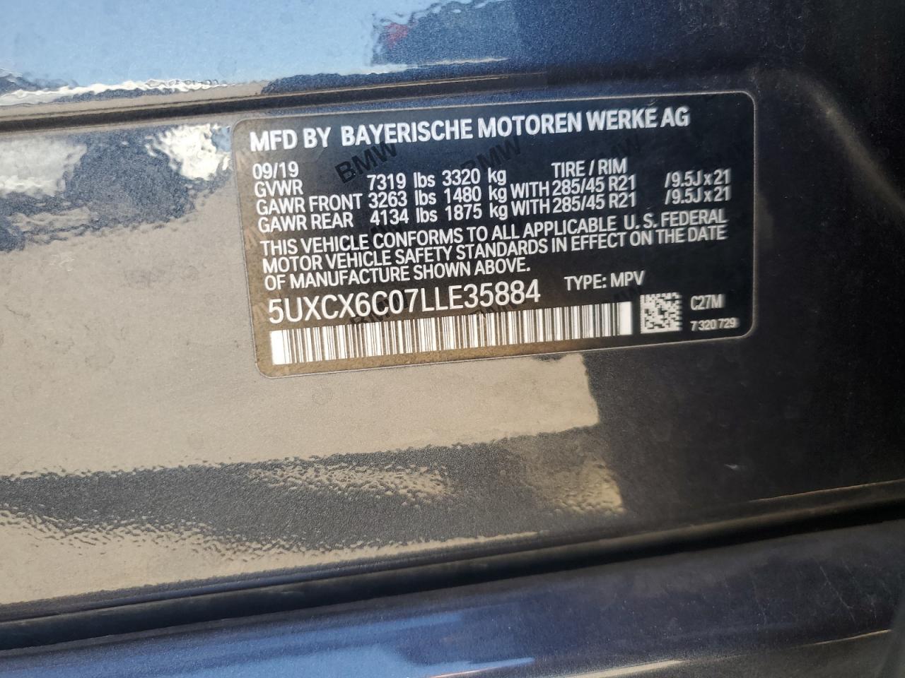 2020 BMW X7 M50i