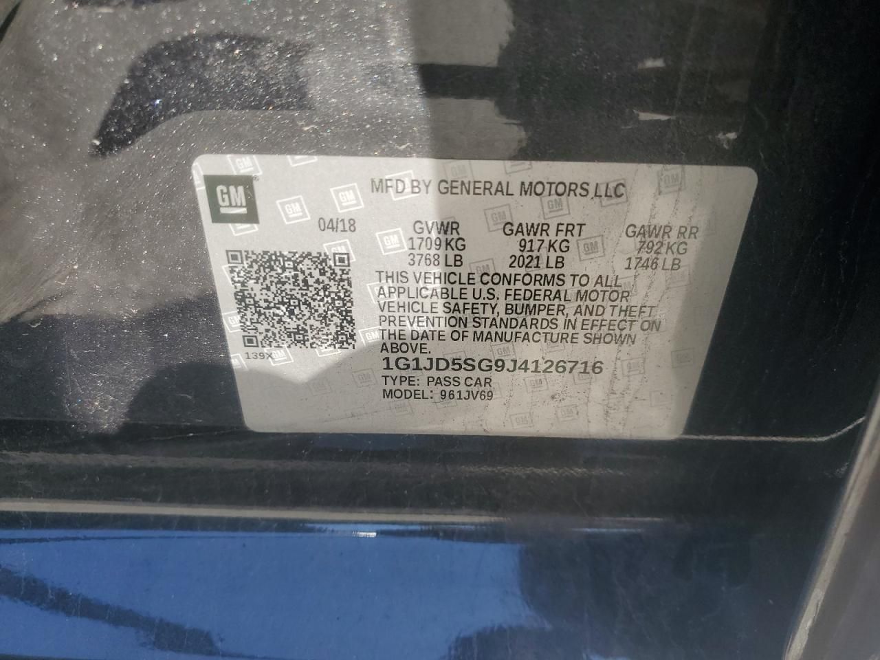 2018 Chevrolet Sonic lt