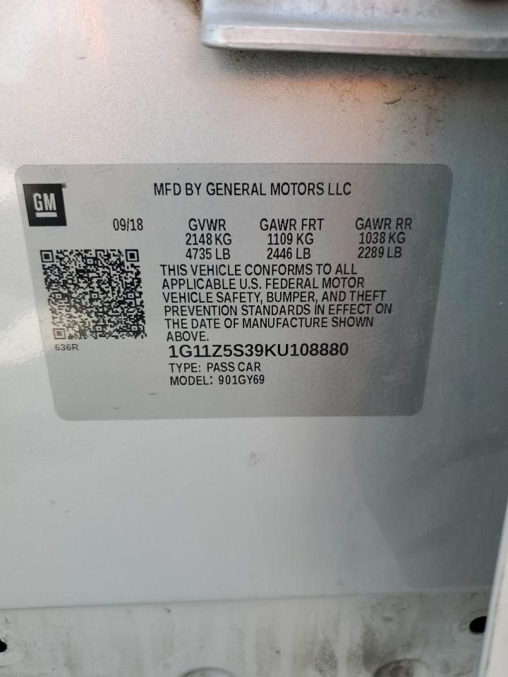 2019 Chevrolet Impala lt