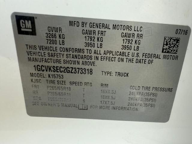 2016 Chevrolet Silverado K1500 LTZ