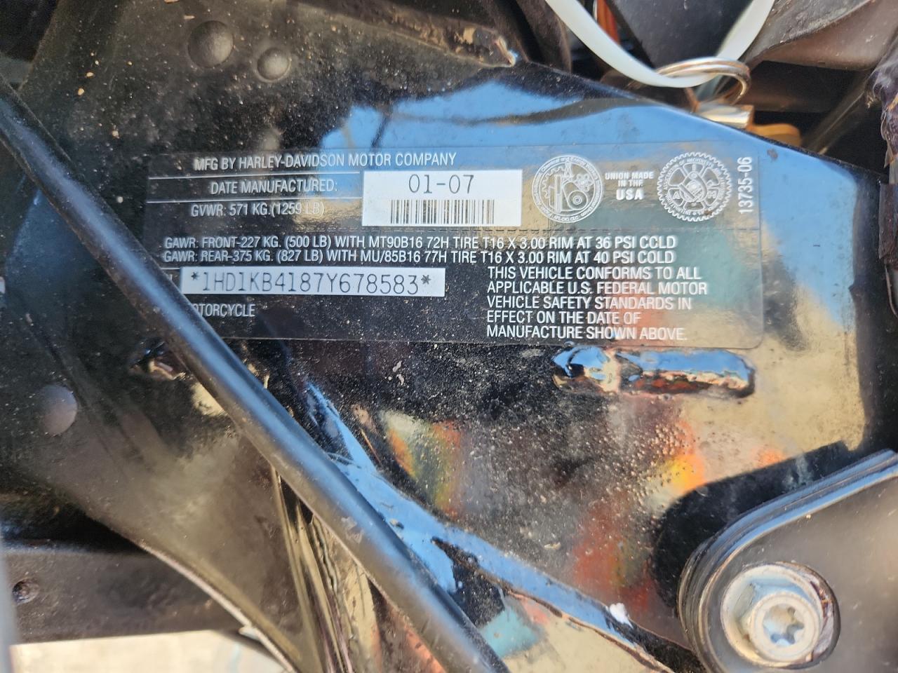 2007 Harley-Davidson 2007 HARLEY-DAVIDSON Flhx