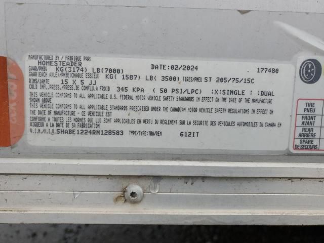 2024 Homesteader 612IT Enclosed Cargo Trailer