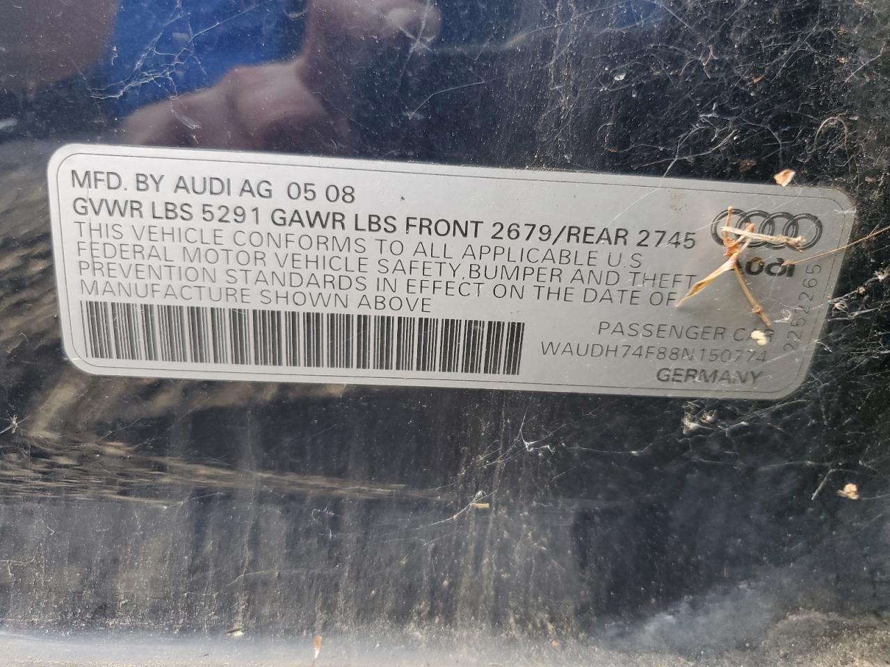 2008 Audi A6 3.2 Quattro