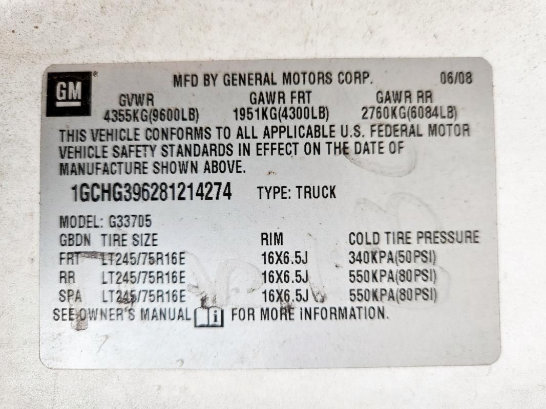 2008 Chevrolet Express G3500