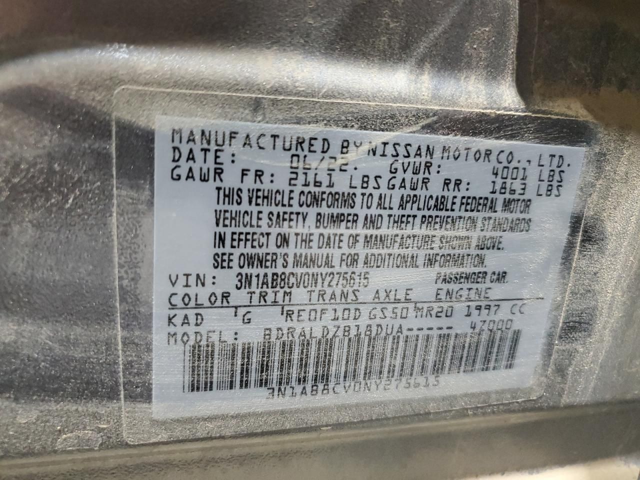 2022 Nissan Sentra sv