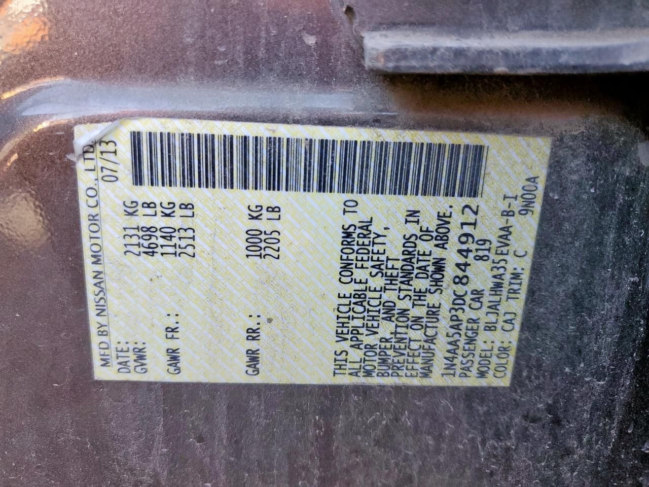 2013 Nissan Maxima s