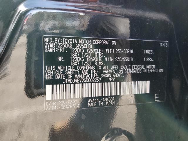 2016 Toyota Rav4 hv Limited