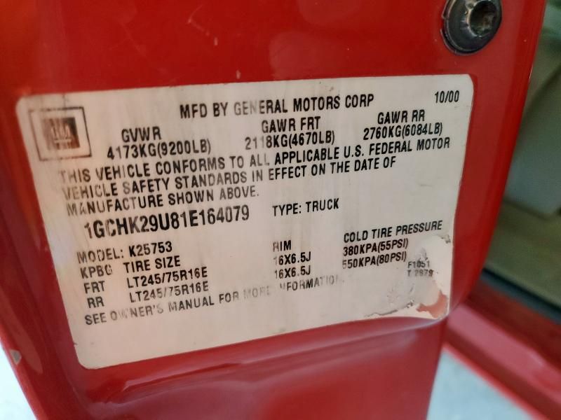2001 Chevrolet Silverado K2500 Heavy Duty