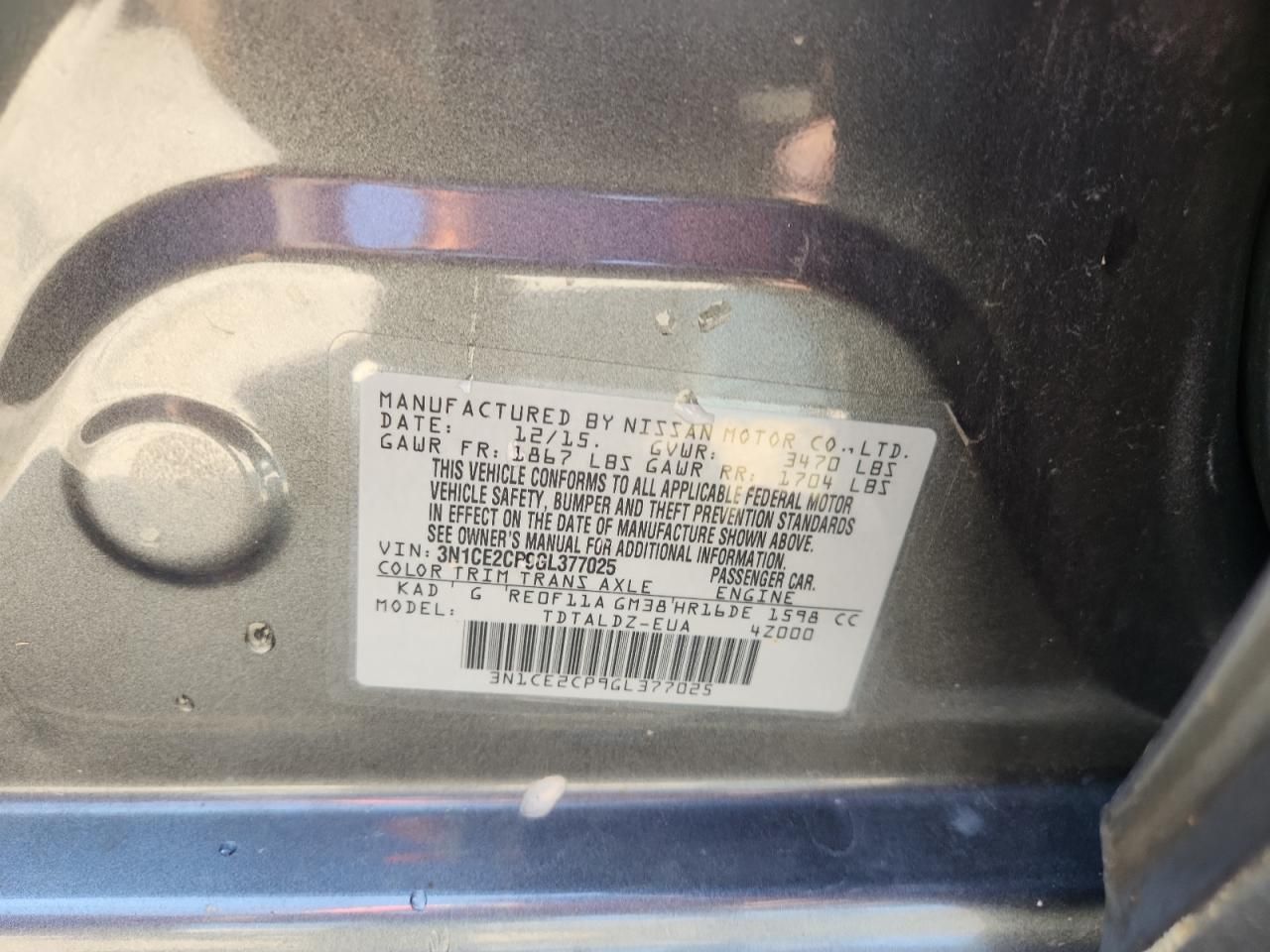 2016 Nissan Versa Note