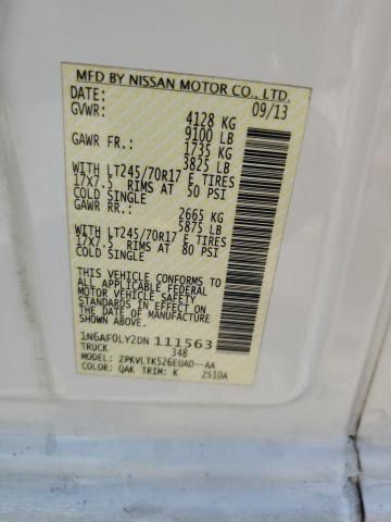2013 Nissan NV 2500