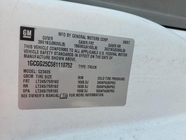2008 Chevrolet Express G2500