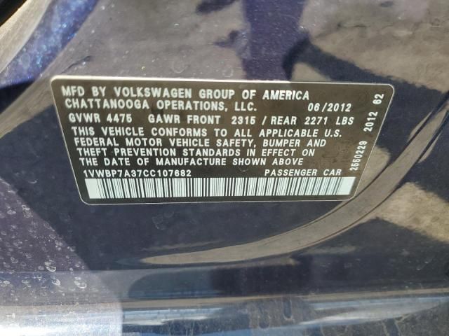 2012 Volkswagen Passat SE
