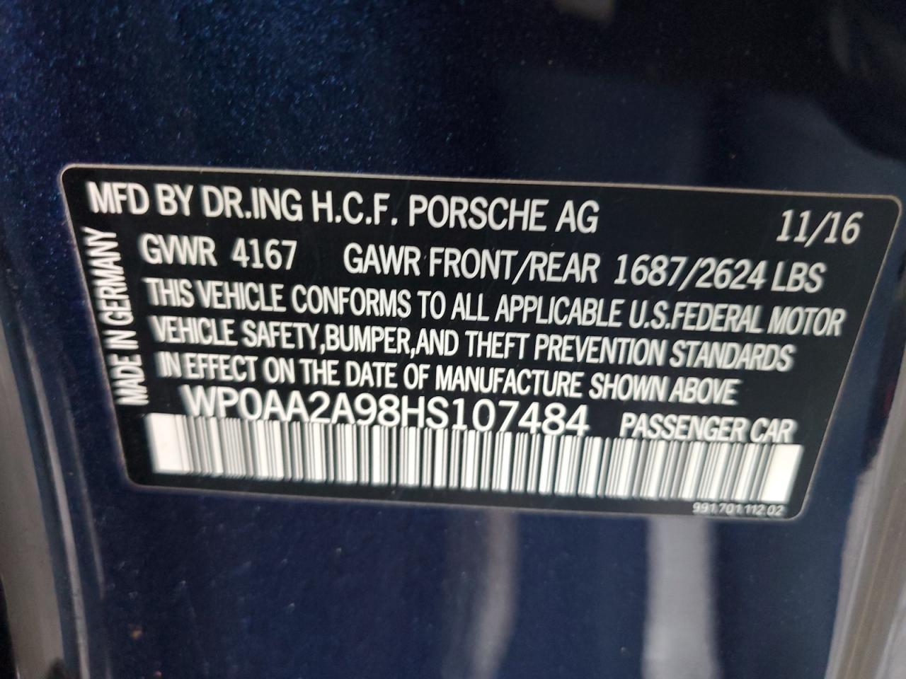 2017 Porsche 911 Carrera