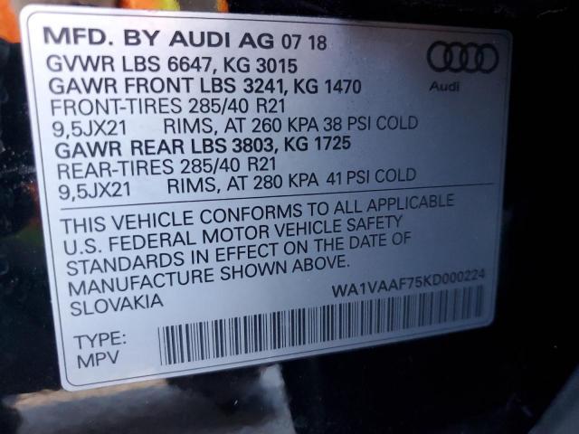 2019 Audi Q7 Prestige