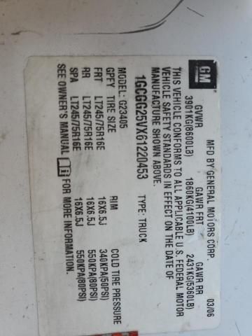 2006 Chevrolet Express G2500