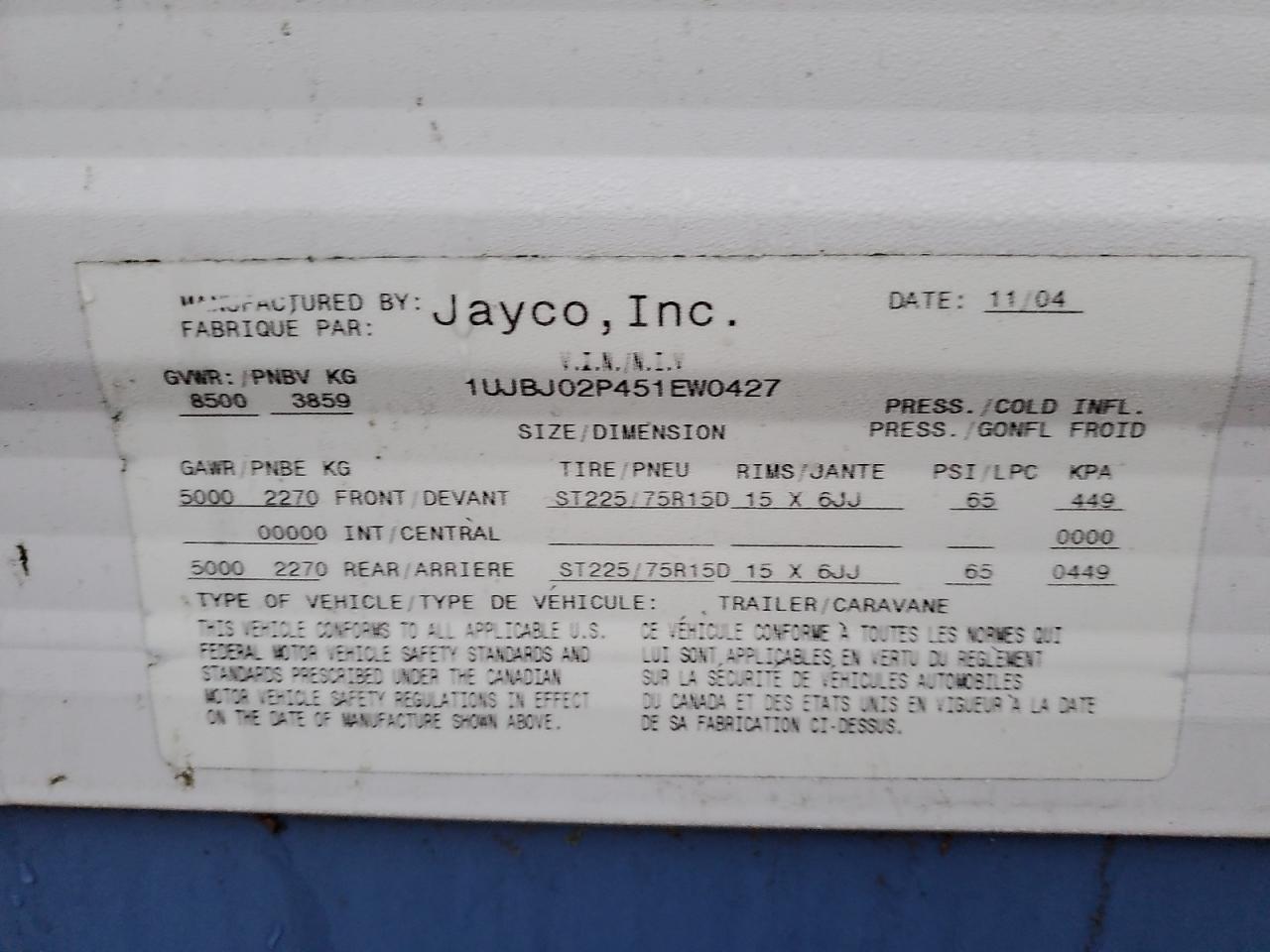 2005 Jayco Jayflight