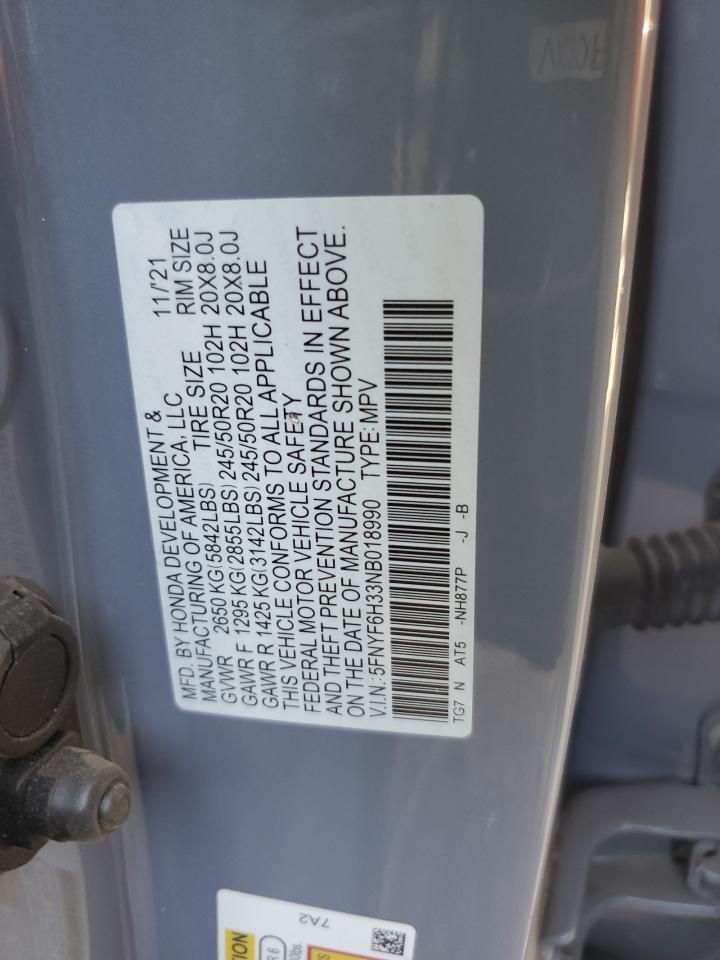 2022 Honda Pilot Sport