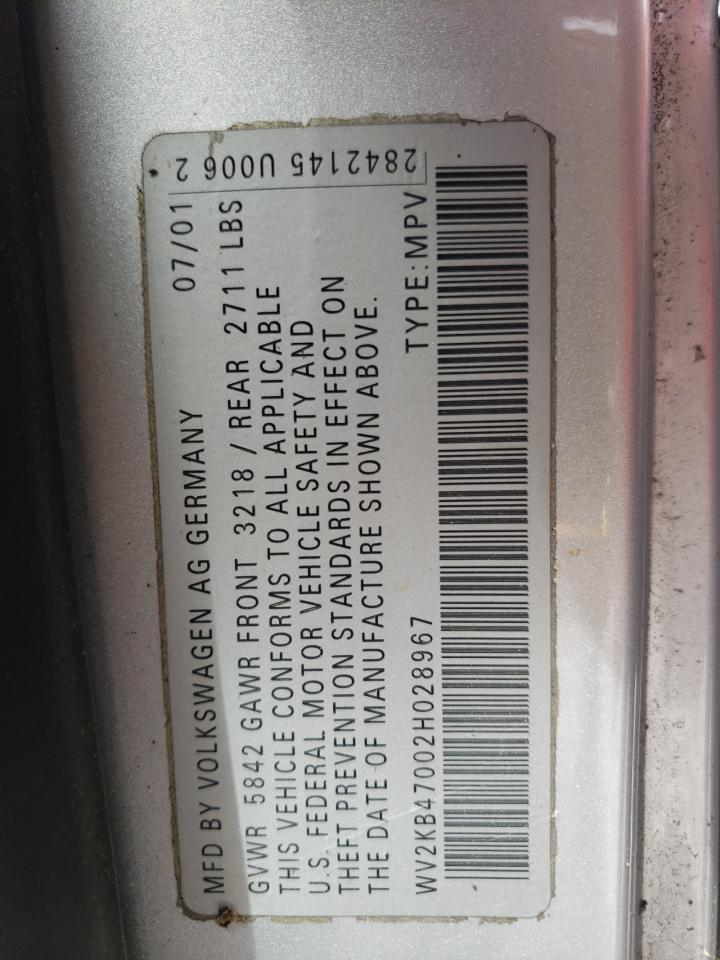 2003 Volkswagen Eurovan