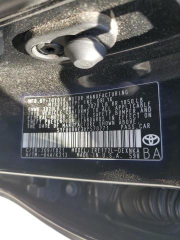 2017 Toyota Corolla le