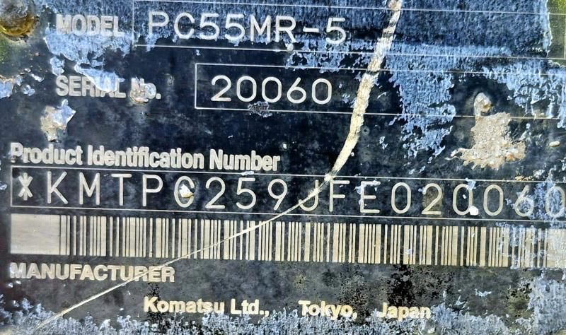 2015 Komatsu 2015 Koma PC55MR-Excavators Mini Excavator