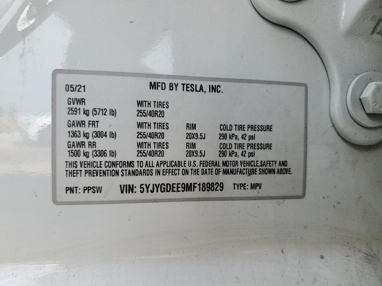 2021 Tesla Model y