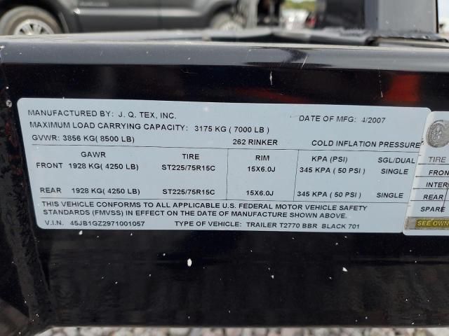 2023 Unknown 2023 J.Q.TEX. Boat Trailer