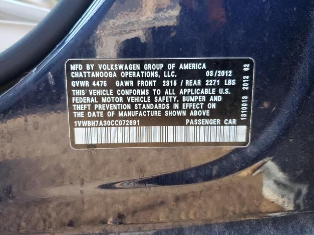 2012 Volkswagen Passat SE
