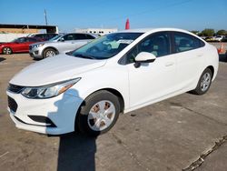 Chevrolet Cruze ls salvage cars for sale: 2018 Chevrolet Cruze LS