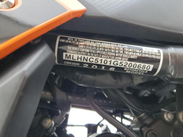 2016 Honda CBR300 R