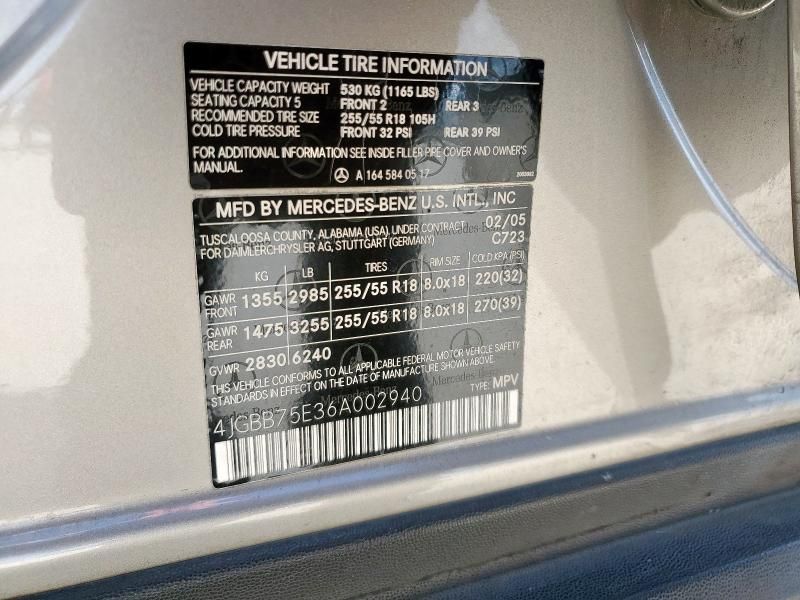2006 Mercedes-Benz ML 500