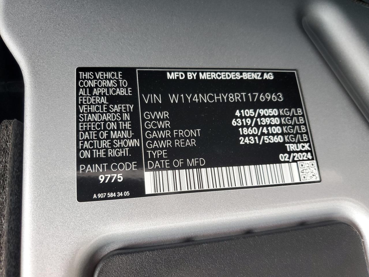 2024 Mercedes-Benz Sprinter 2500