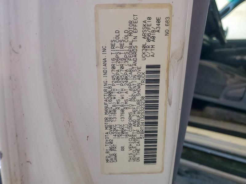 2002 Toyota Tundra Access Cab