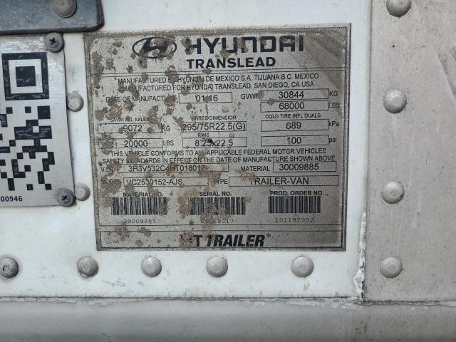 2017 Hyundai Trailers 2017 Hyundai Translead VC2530152-AJS DRY Van Trail
