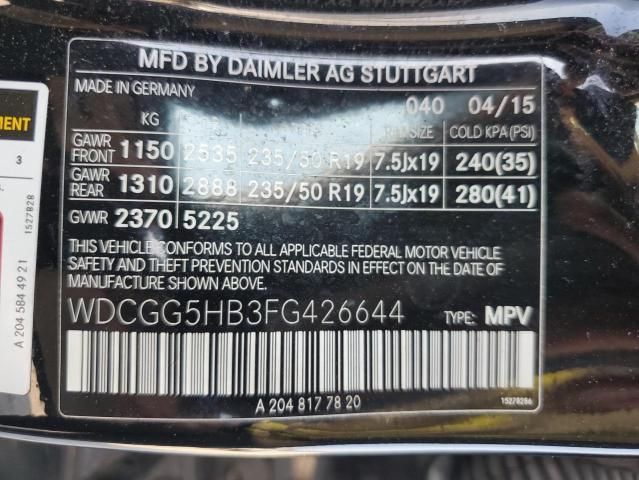 2015 Mercedes-Benz Glk 350