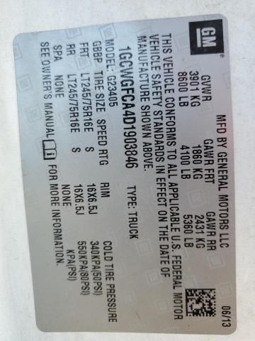 2013 Chevrolet Express G2500