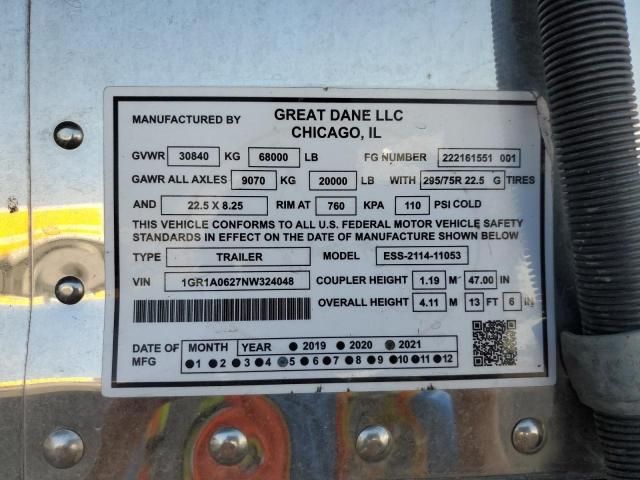 2022 Great Dane ESS-2114-11053 Refrigerated Van Trailer