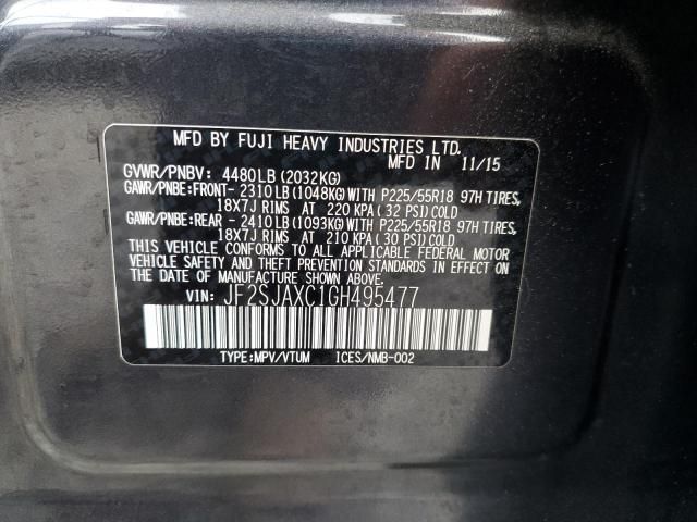 2016 Subaru Forester 2.5I Touring