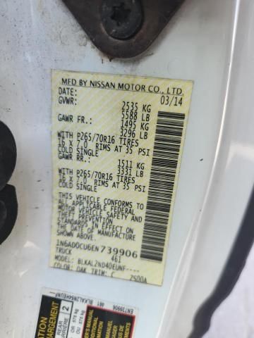 2014 Nissan Frontier SV
