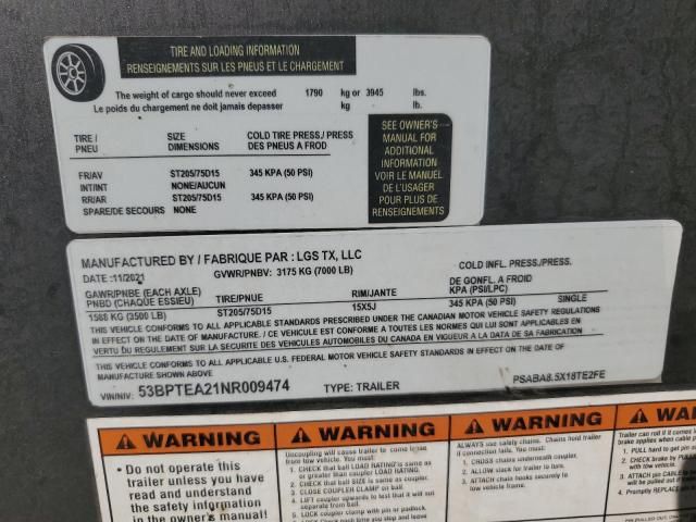 2022 Lgs Industries PSABA8.5X18TE2FE Enclosed Cargo Trailer