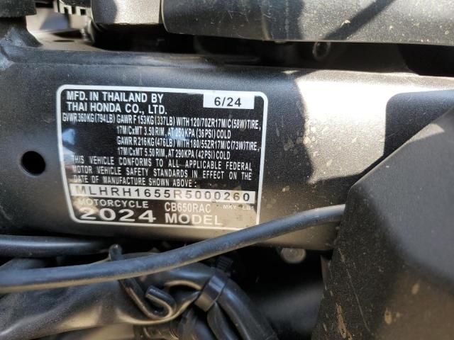 2024 Honda CB650 R