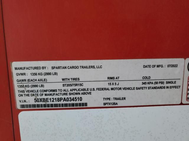 2023 Spartan Cargo SP7X12SA Enclosed Cargo Trailer
