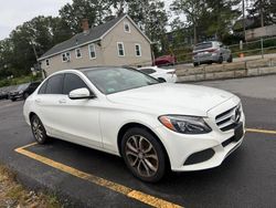 Mercedes-Benz C-Class salvage cars for sale: 2015 Mercedes-Benz C 300 4matic