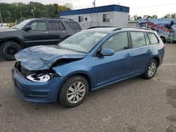 Volkswagen salvage cars for sale: 2017 Volkswagen Golf Sportwagen S
