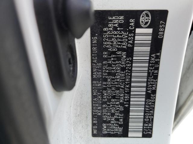 2017 Toyota Camry le